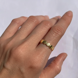 Gold Bubble Band - Elegant stacking ring in 18k Gold Vermeil, perfect for daily wear and special celebrations.