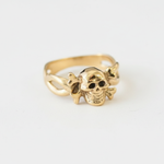 Gold Skull Ring - Gold Gothic Ring, Skull Ring made in 18k Gold Vermeil. Ideal for everyday wear and perfect for birthday gifting and special occasions.