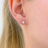 Real Diamond Studs - Certified Diamond Earrings - Solid Gold Diamond Earrings