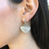 Statement Pearl Earrings, Natural Pearl Earrings, Dangling Earrings, Vintage Pearl Earrings, Asymmetric Earrings, Irregular Pearl Earrings