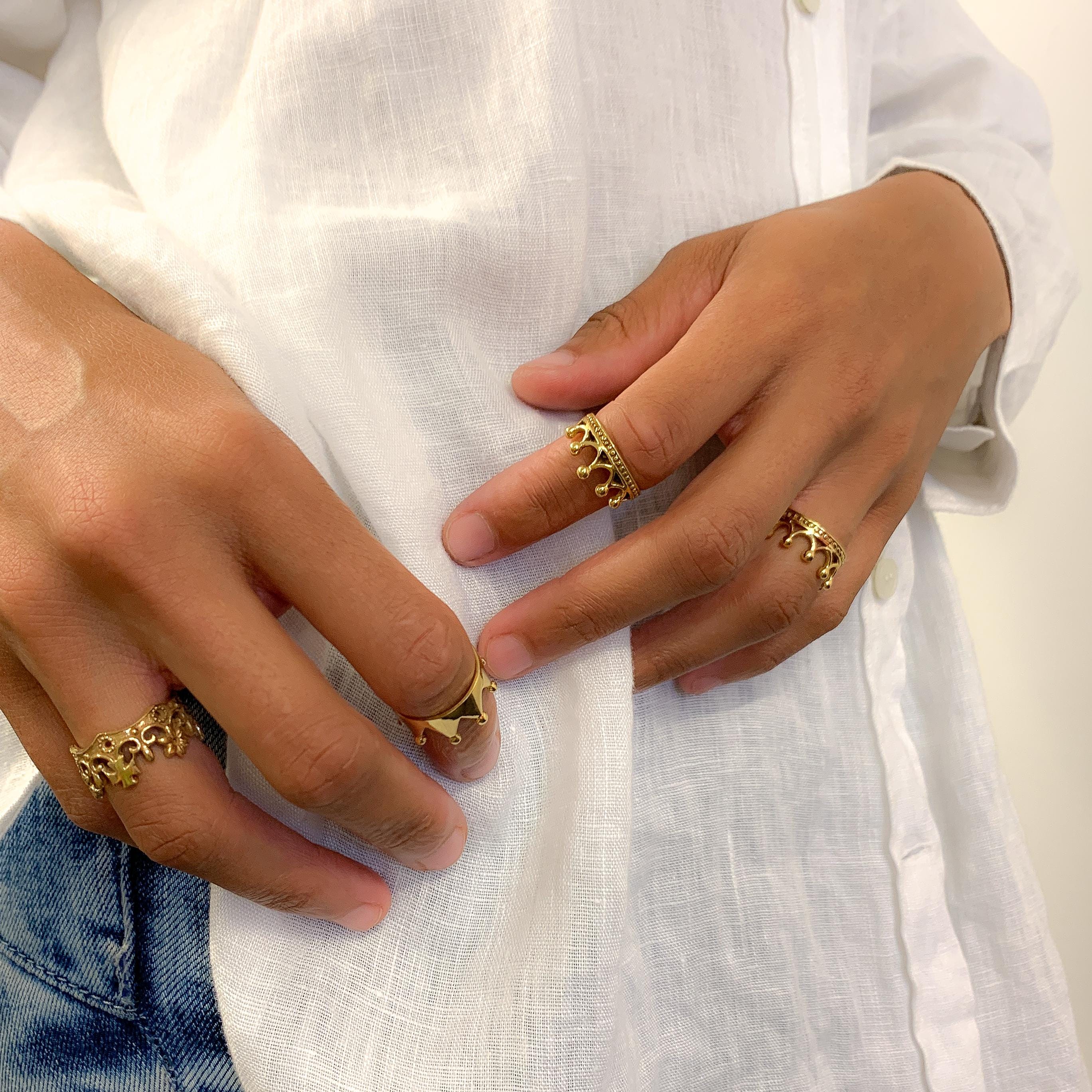 Gold Crown Ring, Crafted Crown Ring, Unique Crown Band, Gold Jewelry, Crown Ring Women, Crown Band, Crown Ring Men