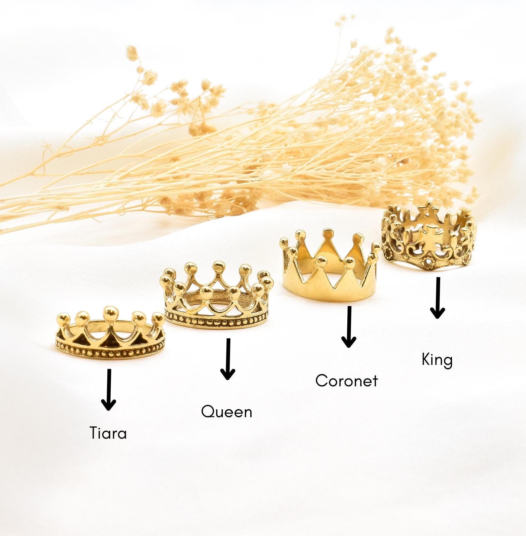 RING - King Crown newest Gold