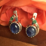 Kyanite Earrings - Real Blue Kyanite Earrings - Blue Teardrop Earrings