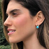 Kyanite Earrings - Real Blue Kyanite Earrings - Blue Teardrop Earrings