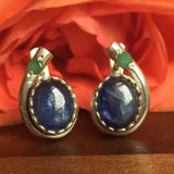 Kyanite Earrings - Real Blue Kyanite Earrings - Blue Teardrop Earrings