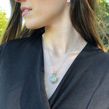 Kyanite Necklace - Egyptian Necklace - Natural Blue Kyanite Pendant