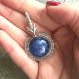 Kyanite Necklace - Natural Blue Kyanite Necklace - Large Blue Pendant