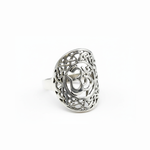 Stylish Silver Om Ring - Embrace mindfulness with this beautiful 925 Sterling Silver ring, great for gifts and daily wear.