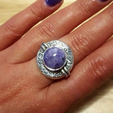 Malachite Ring - Large Egyptian Ring - Green Vintage Ring