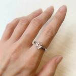 Elegant Oval Morganite Ring in 925 Sterling Silver, perfect for daily wear and special celebrations. Pink solitaire design.