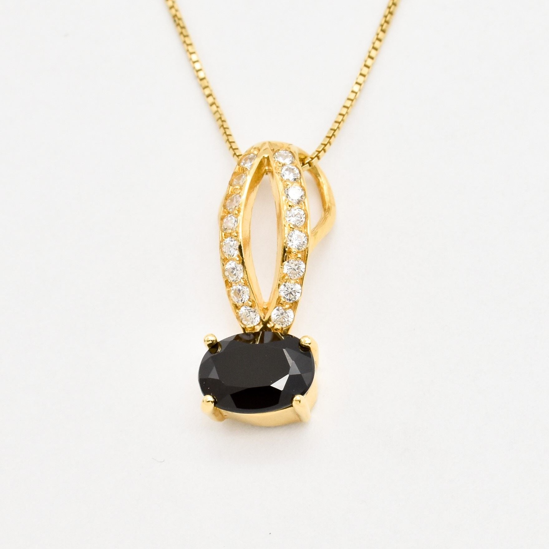 2510-P-nONY: Gold Vermeil 925 Natural Onyx