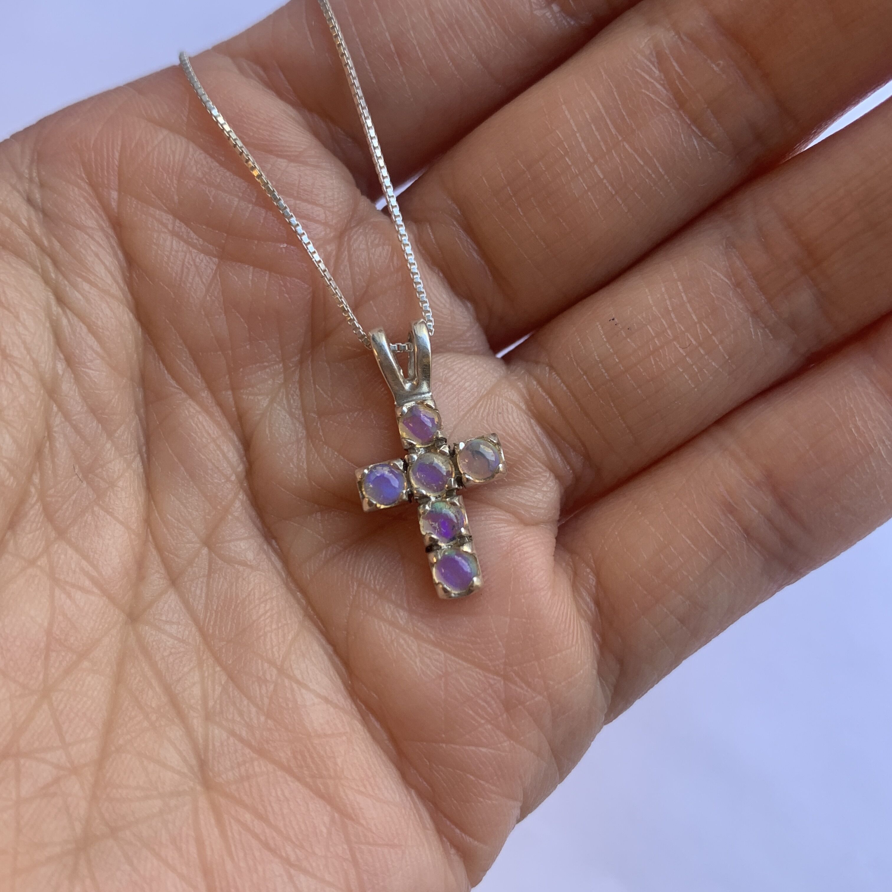 KK448-P-nEOO: Sterling Silver 925 Ethiopian Opal