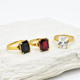 Gemstone Solitaire Ring - Personalised Birthstone Ring