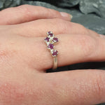 Elegant 925 Sterling Silver Natural Ruby Ring, perfect for July birthdays and special occasions, symbolizing passion and purity.