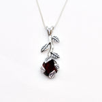 2848-P-nGAR: Sterling Silver 925 Garnet 10x8mm Oval