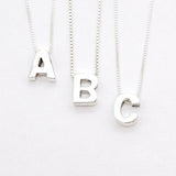 Gold Letter Pendant - Initial Name Necklace - Personalized Necklace