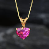 Pink Alexandrite necklace in dainty gold finish, supports self-expression and adds subtle sparkle