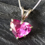 Pink Alexandrite pendant in silver, a delicate design ideal for heartfelt gifting occasions