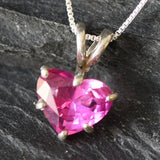 Pink Alexandrite pendant in silver, a delicate design ideal for heartfelt gifting occasions