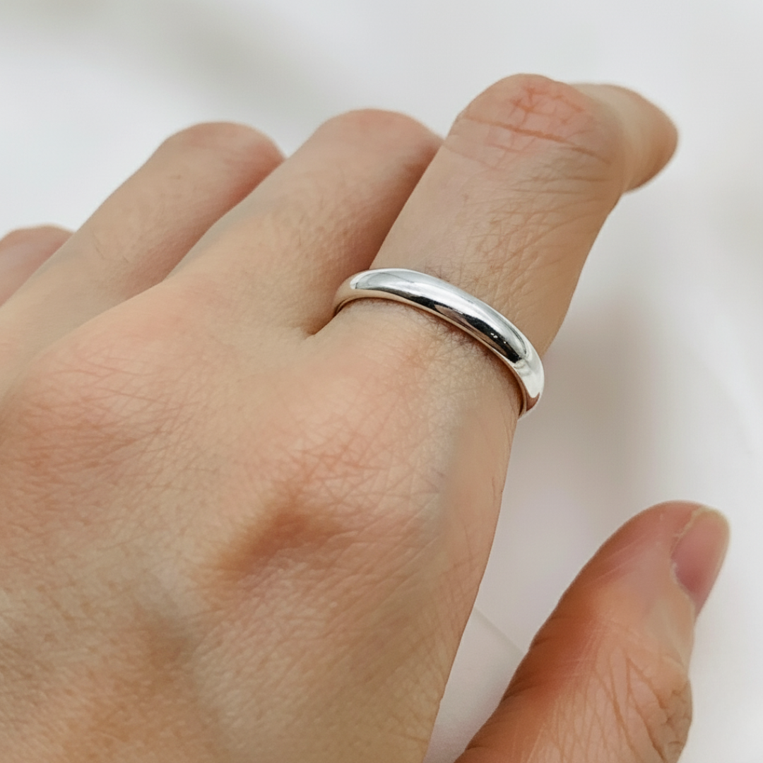 Sleek Silver Stackable Ring - Minimalist Design, 925 Sterling Silver. Perfect for daily wear and special gifting occasions.