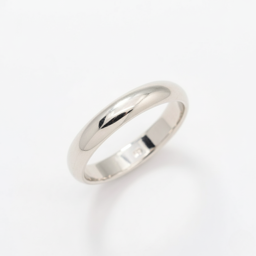 Plain Silver Ring - Minimalist Stackable Band - Silver Promise Band made in 925 Sterling Silver. Ideal for everyday wear and perfect for birthday gifting and special occasions.