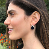 Princess Diana Earrings - Victorian Sapphire Earrings - Sapphire Statement Earrings