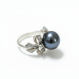 Elegant 925 Sterling Silver ring with a stunning Natural White Pearl, perfect for June birthdays and special celebrations.