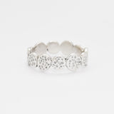 Gold Hammered Ring, Bubble Band, Wide Bubble Ring, Boho Band, Stackable Ring, Bohemian Ring, Everyday Ring, Sturdy Band, 18k Gold Vermeil(2)