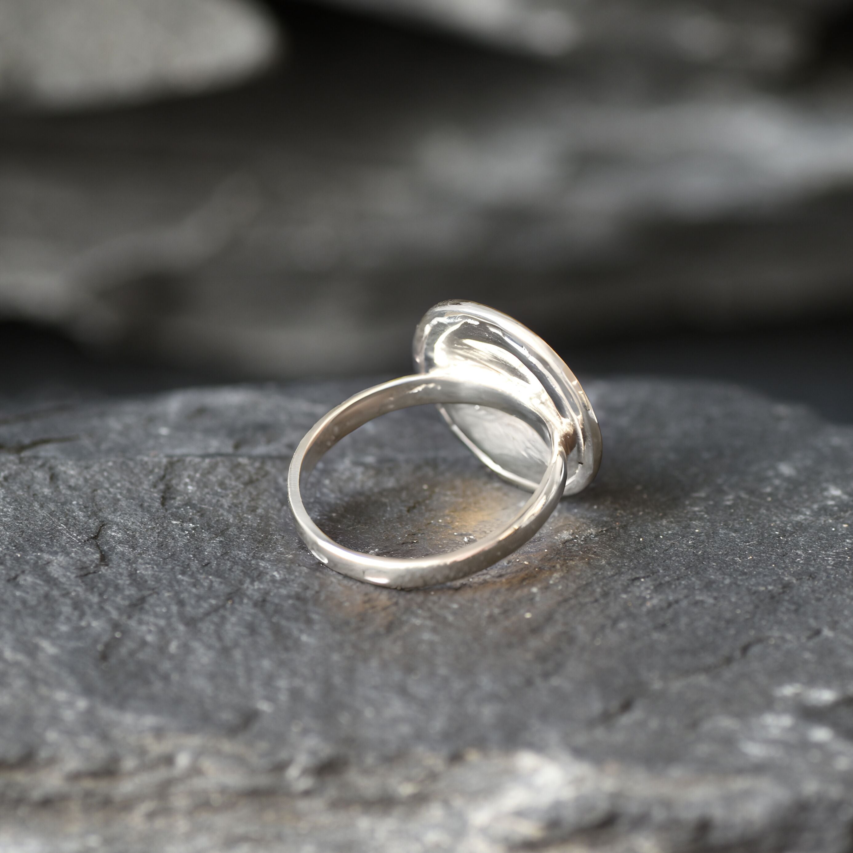 Gold Round Ring, Button Ring, Flower Embossed Ring, Stud Ring, Gold Plated Ring, Disc Ring, Badge Ring, Gold Vermeil Ring, Engraved Ring(2)