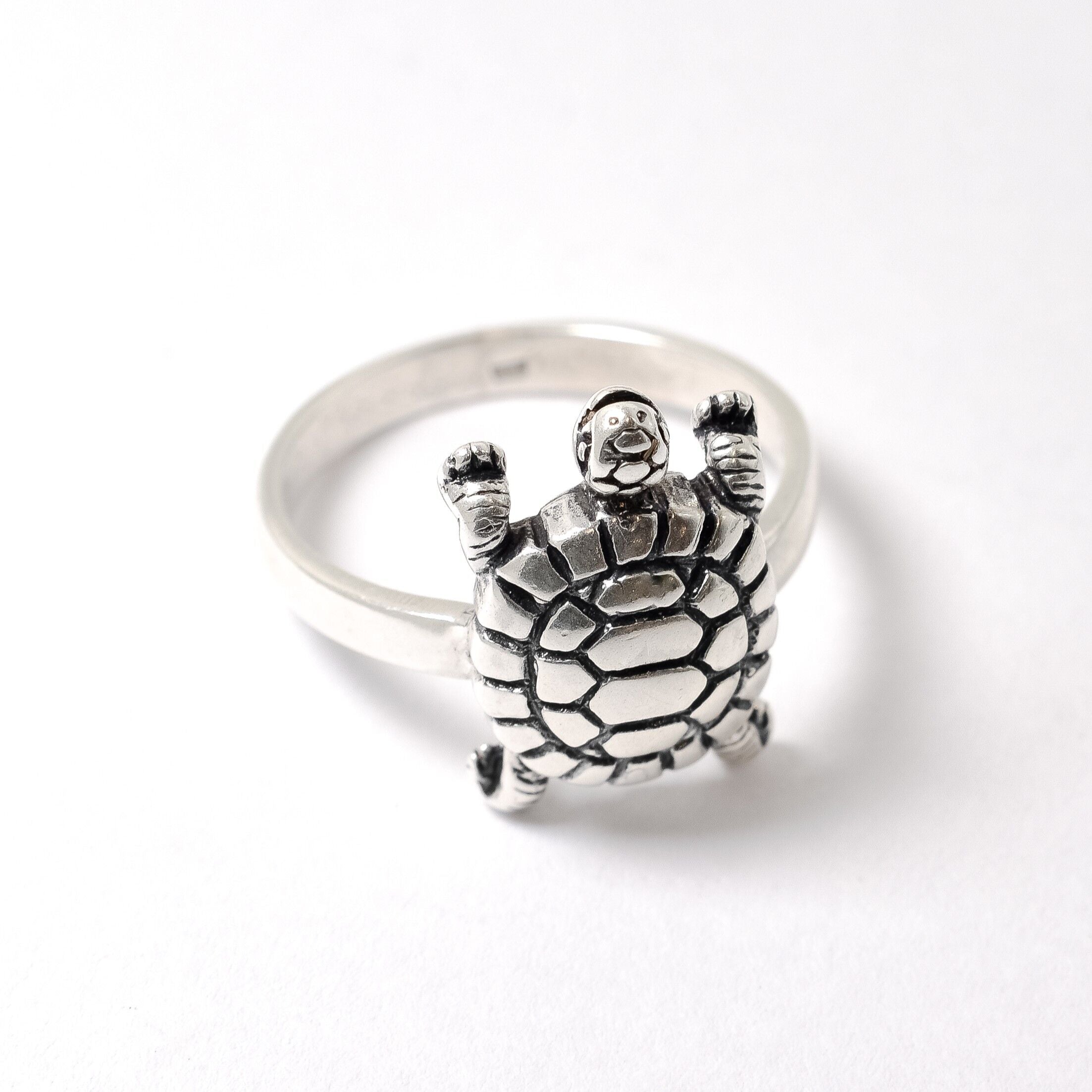 Gold Turtle Ring, Cute Animal Ring, Original Gold Ring, Tortoise Ring, Good Luck Ring, Gold Ocean Ring, Vermeil Ring, 18K Gold Plated Ring(2)