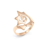 Spiral Sun Ring - Summer Silver Ring - Large Sun Ring