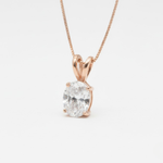 Rose Gold Vermeil Necklace with an exquisite pink diamond, ideal for daily wear and memorable birthday celebrations.
