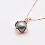 Charming Rose Gold Vermeil Pendant featuring a Natural White Pearl, ideal for celebrating special moments and June birthdays.