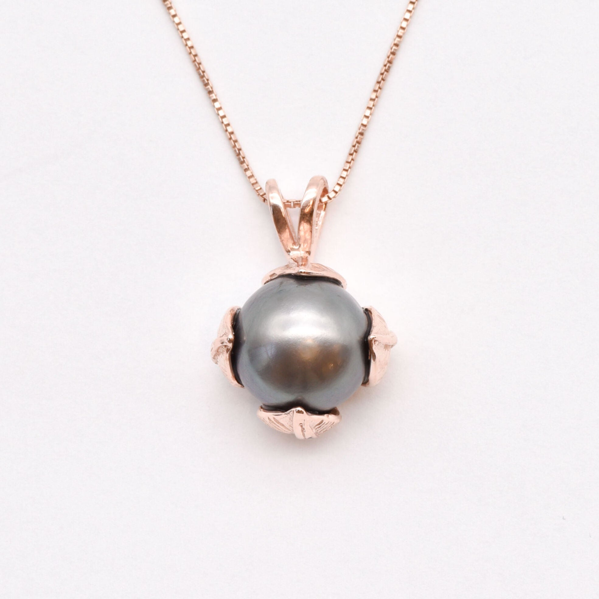 Natural Pearl Pendant made in Rose Gold Vermeil with Natural White Pearl in setting, June Birthstone gift idea, symbolizes purity and integrity, ideal for everyday wear and perfect for birthday gifting and special occasions.