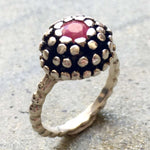 Natural Ruby Ring made in 925 Sterling Silver with Round Natural Red Ruby in Prong setting, July Birthstone gift idea, symbolizes nobility, purity, and passion, ideal for everyday wear and perfect for birthday gifting and special occasions.