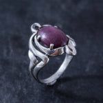 Natural Ruby Ring made in 925 Sterling Silver with Oval Natural Red Ruby in Prong setting, July Birthstone gift idea, symbolizes nobility, purity, and passion, ideal for everyday wear and perfect for birthday gifting and special occasions.