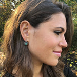 Sapphire Earrings in 925 Sterling Silver, featuring a Round Blue Sapphire, ideal for birthdays and special occasions.