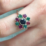 Elegant 925 Sterling Silver ring showcasing a round Natural Blue Sapphire, a timeless gift for special occasions and September birthdays.