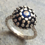 Created Sapphire Ring made in 925 Sterling Silver with Round Created Blue Sapphire in Prong setting, September Birthstone gift idea, symbolizes sincerity, truth, and faithfulness, ideal for everyday wear and perfect for birthday gifting and special occasions.