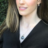 Rose Gold Vermeil Sapphire Pendant with bezel-set blue sapphire, perfect for birthdays and special occasions.