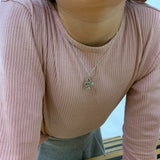 Baby Shoes Pendant - Silver Shoes Necklace - Mom Charm Necklace