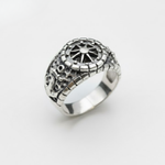 Silver Anchor Ring - Compass Silver Ring - Signet Anchor Ring made in 925 Sterling Silver. Ideal for everyday wear and perfect for birthday gifting and special occasions.