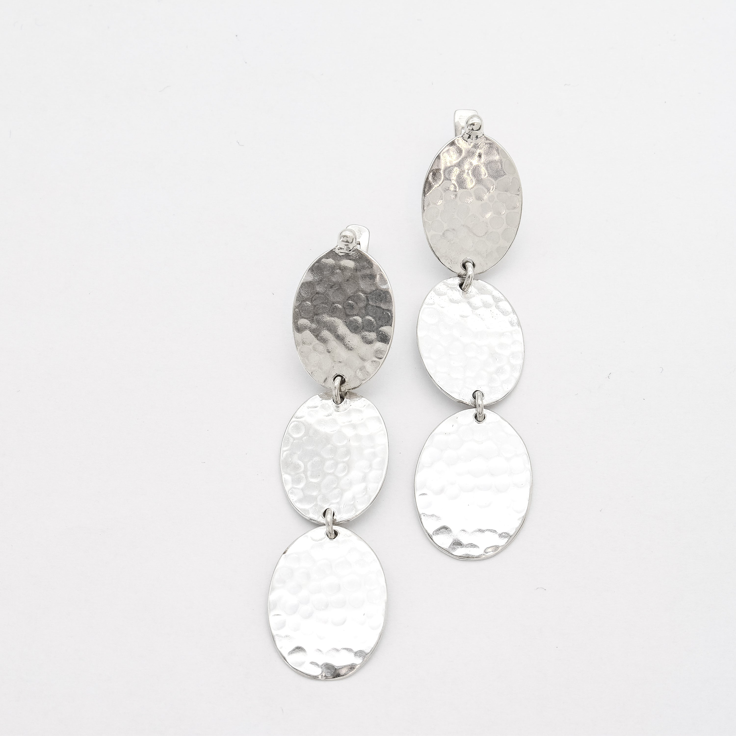 Silver Dangling Earrings, Long Drop Earrings, Silver Statement Earrings