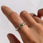 Elegant Smoky Topaz and Brown Diamond Tribal Ring in 925 Sterling Silver. Perfect for daily wear and special occasions.