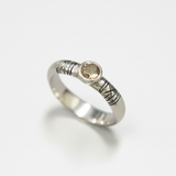 Smoky Topaz Ring - Brown Diamond Ring - Tribal Boho Ring made in 925 Sterling Silver. Ideal for everyday wear and perfect for birthday gifting and special occasions.