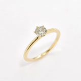 Certified Genuine Diamond Ring - Natural Diamond Engagement Ring - Real Solid 14k Gold Ring