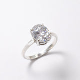 Rose Gold Diamond Ring - Diamond Promise Ring - Pink Solitaire Ring