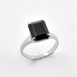 Square Onyx Ring Angle View