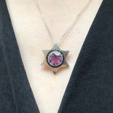 Star Pendant - Kyanite Necklace - Blue Star Necklace