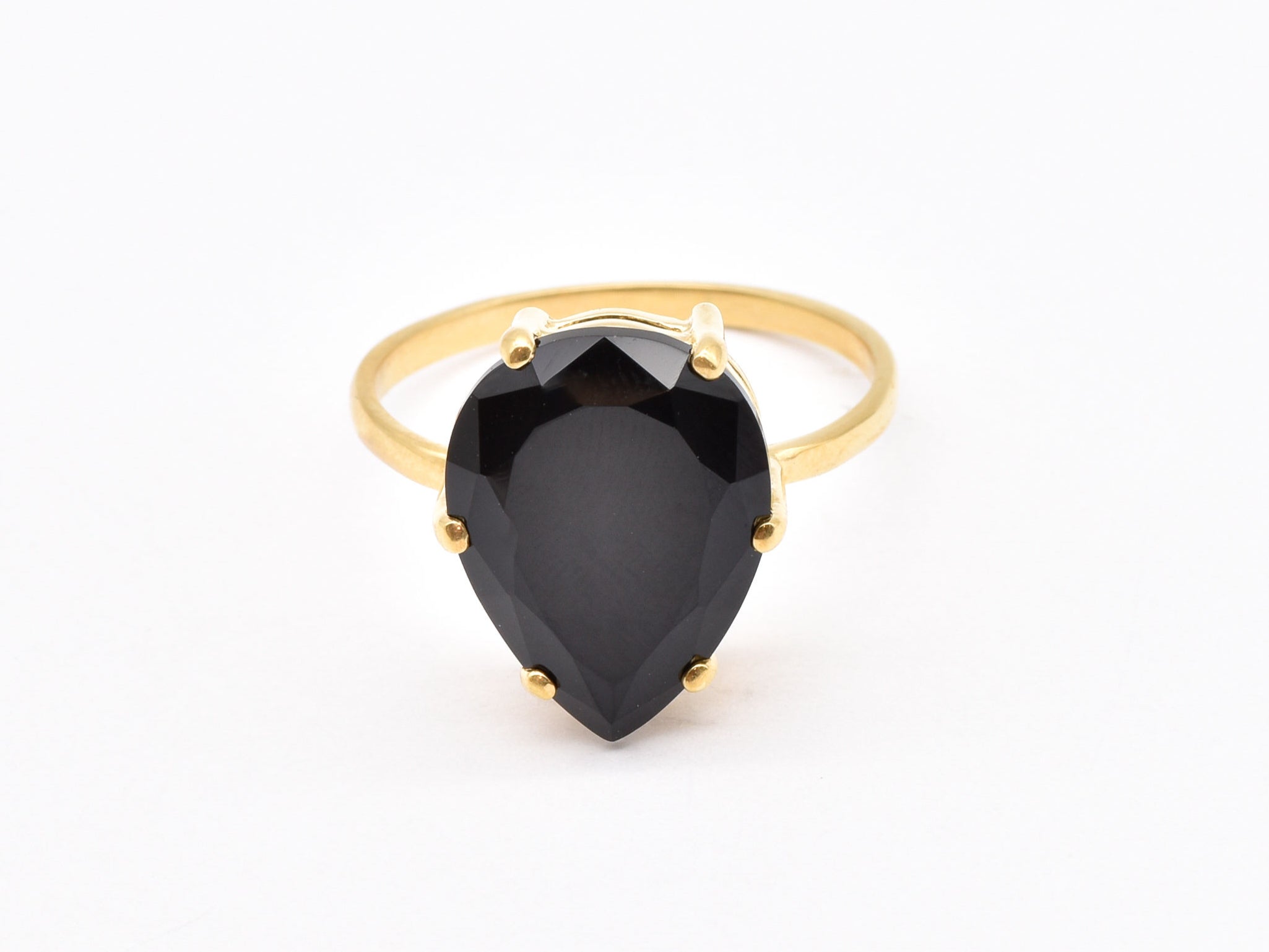 Classic Onyx Ring designed to turn heads at cocktail events.